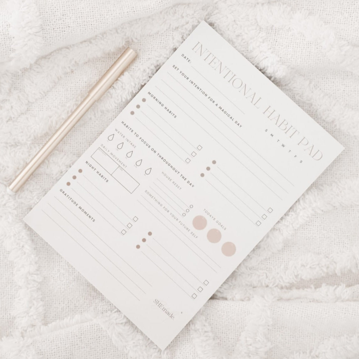 Intentional Habit Pad