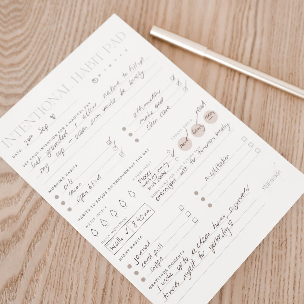 Intentional Habit Pad