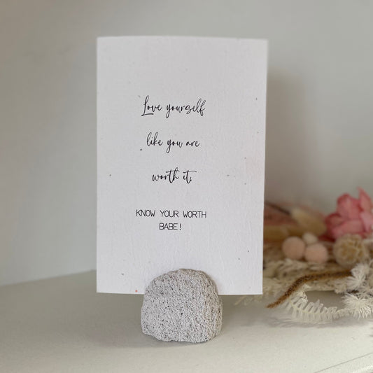 Plantable a5 affirmation cards